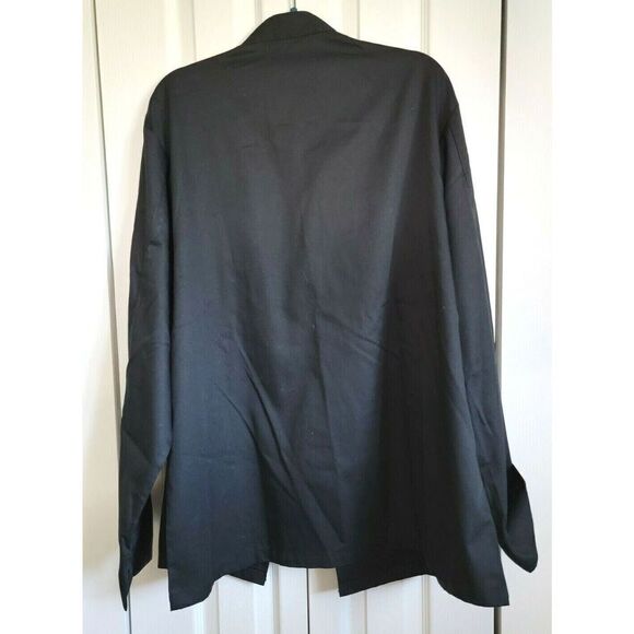 UA Uniforms Chefs Jacket Shirt Black Double Button Size Large NWT‎ - Picture 2 of 7